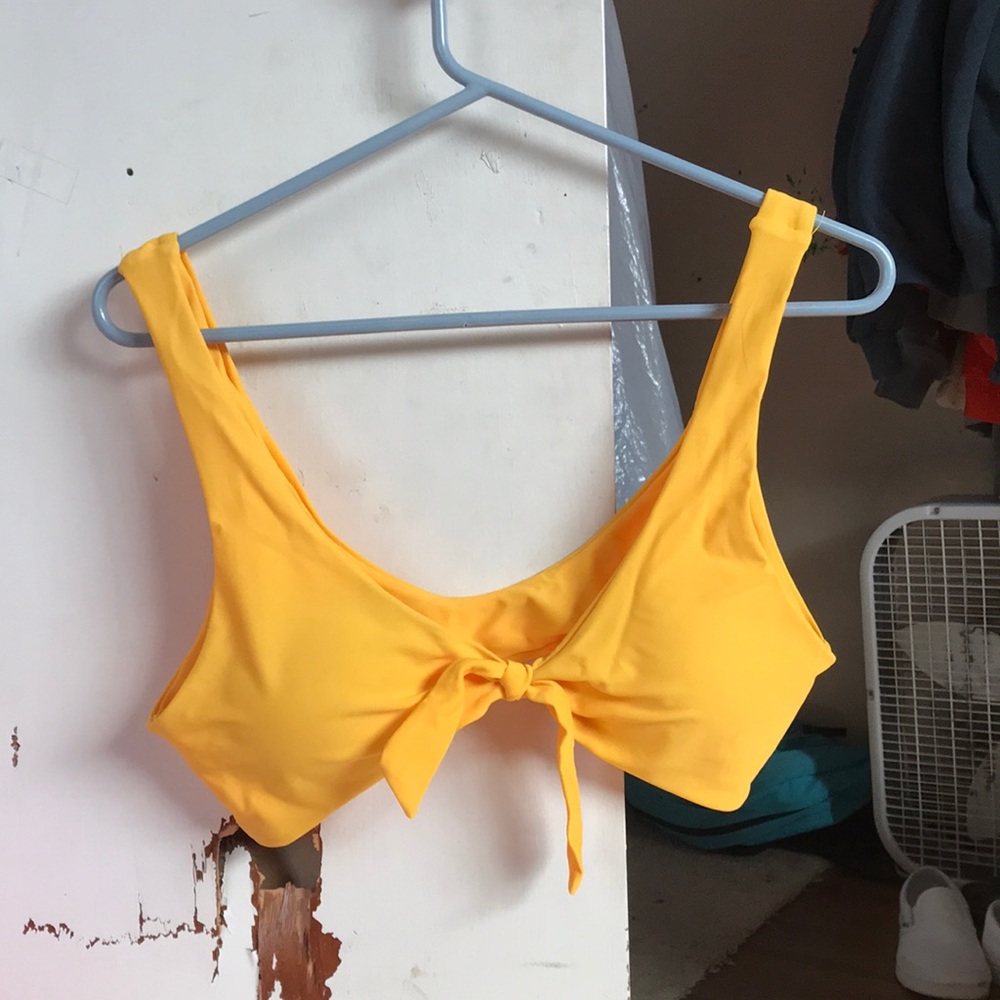 Yellow bikini top